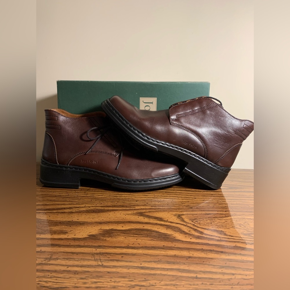 Leather booties